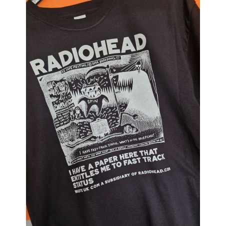 T-shirt nera Radiohead - ice caps melting