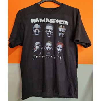 T-shirt Nera Rammstein "Set in Sucht" - six faces