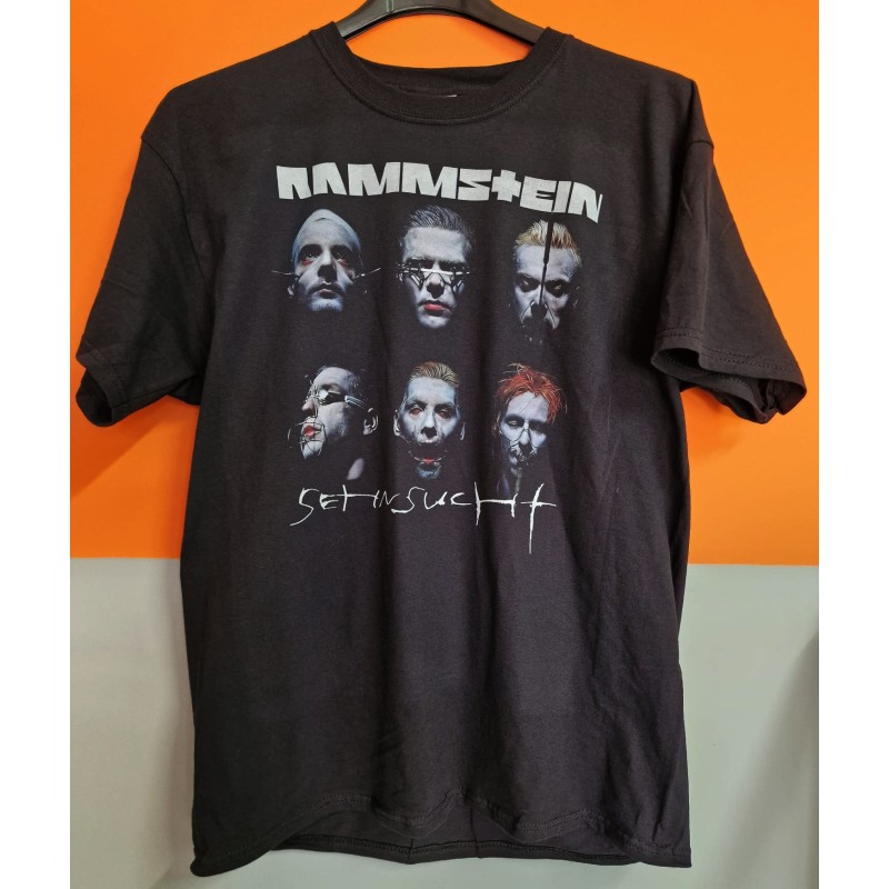 T-shirt Nera Rammstein Set in Sucht - six faces