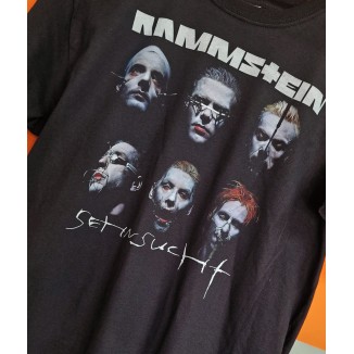 T-shirt Nera Rammstein Set in Sucht - six faces